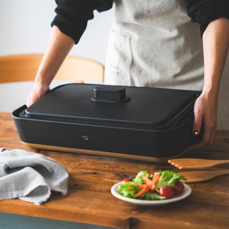 STAN. 象印 スタン ホットプレート EA-FA10-BA 送料無料 / 深型 丈夫