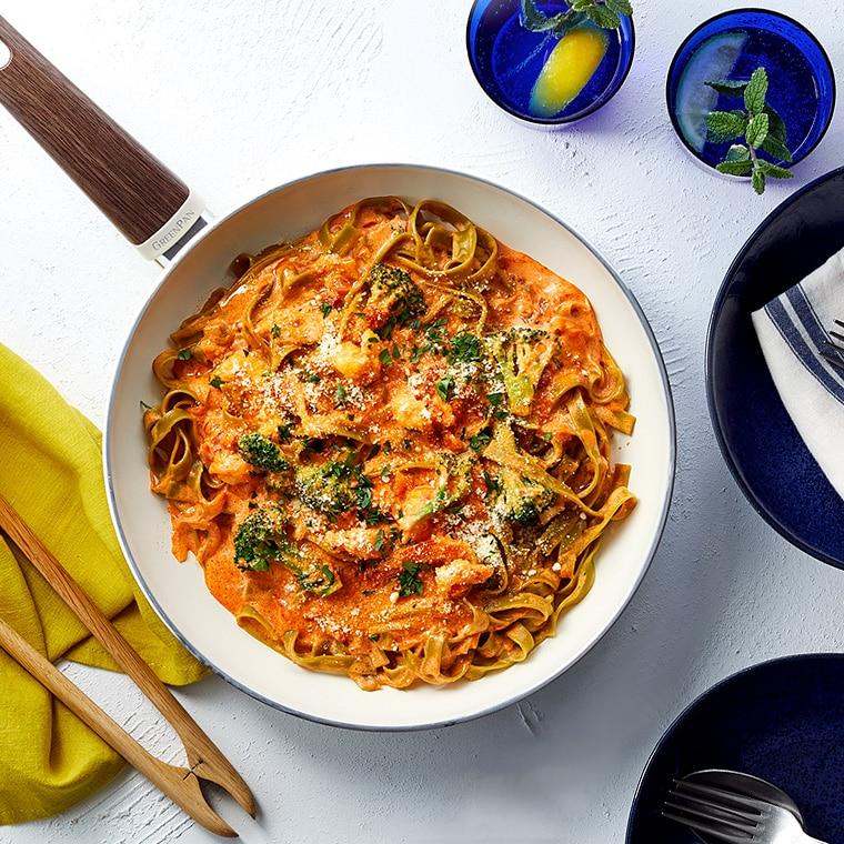 グリーンパンフライパンウッドビー20センチ24センチガラス蓋セット