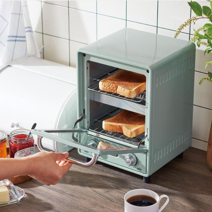 Toffy トフィー オーブントースター / K-TS4-AW K-TS4-PA K-TS4-AR 送料無料 省スペース コンパクト 庫内温度調整器付 レシピブック付 | Toffy | 04