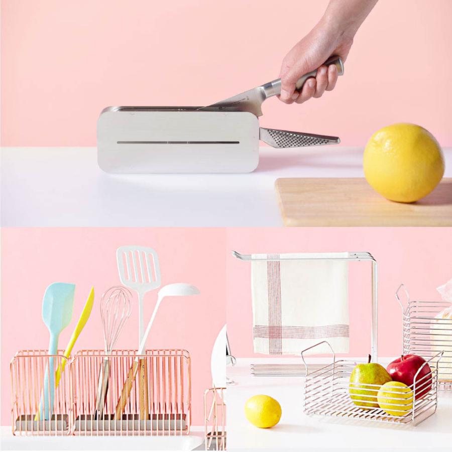 包丁スタンド ＲＧ ローズゴールド hanauta ハナウタ ビーワーススタイル 送料無料/ キッチン 包丁 収納 包丁立て 包丁ホルダー＊z-M-190003S＊ | be worth style | 02