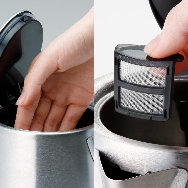 ラッセルホブス ケトル ステンレス  Russell Hobbs ベーシックケトル 1.0L 7013JP 7013JP-BK 送料無料 / 電気ケトル おしゃれ キッチン家電 kettle | RUSSELL HOBBS | 06