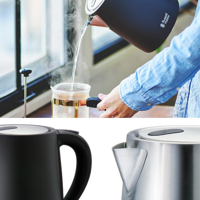 ラッセルホブス ケトル ステンレス  Russell Hobbs ベーシックケトル 1.0L 7013JP 7013JP-BK 送料無料 / 電気ケトル おしゃれ キッチン家電 kettle | RUSSELL HOBBS | 07