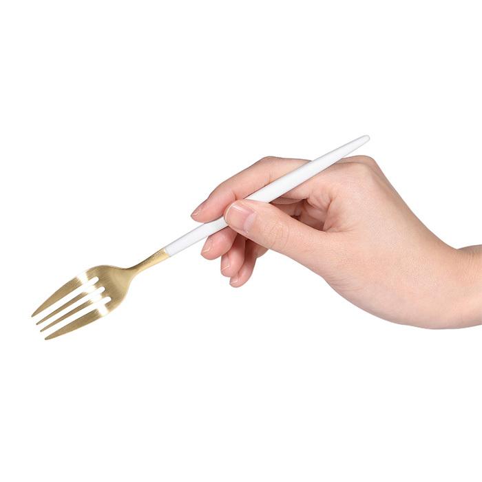 Cutipol（クチポール） ミオ ホワイト＆ゴールド デザートセット 6pcs