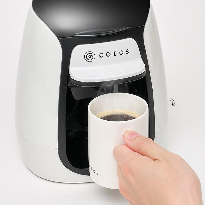 コーヒーメーカー Cores コレス 1カップコーヒーメーカー C312WH 送料無料 / コンパクト 一人用 マグカップ付属 cores シンプル おしゃれ キッチン家電 調理家電 | cores | 06