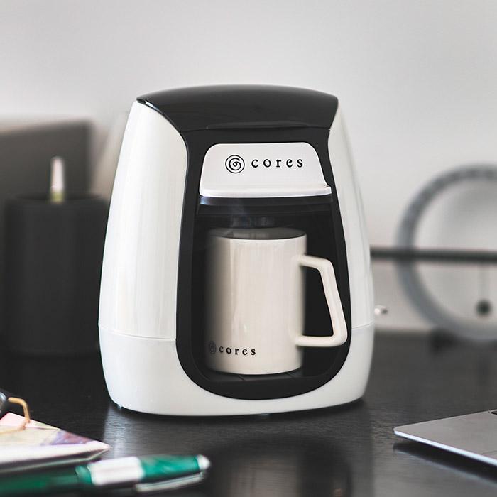 コーヒーメーカー Cores コレス 1カップコーヒーメーカー C312WH 送料無料 / コンパクト 一人用 マグカップ付属 cores シンプル おしゃれ キッチン家電 調理家電 | cores | 07