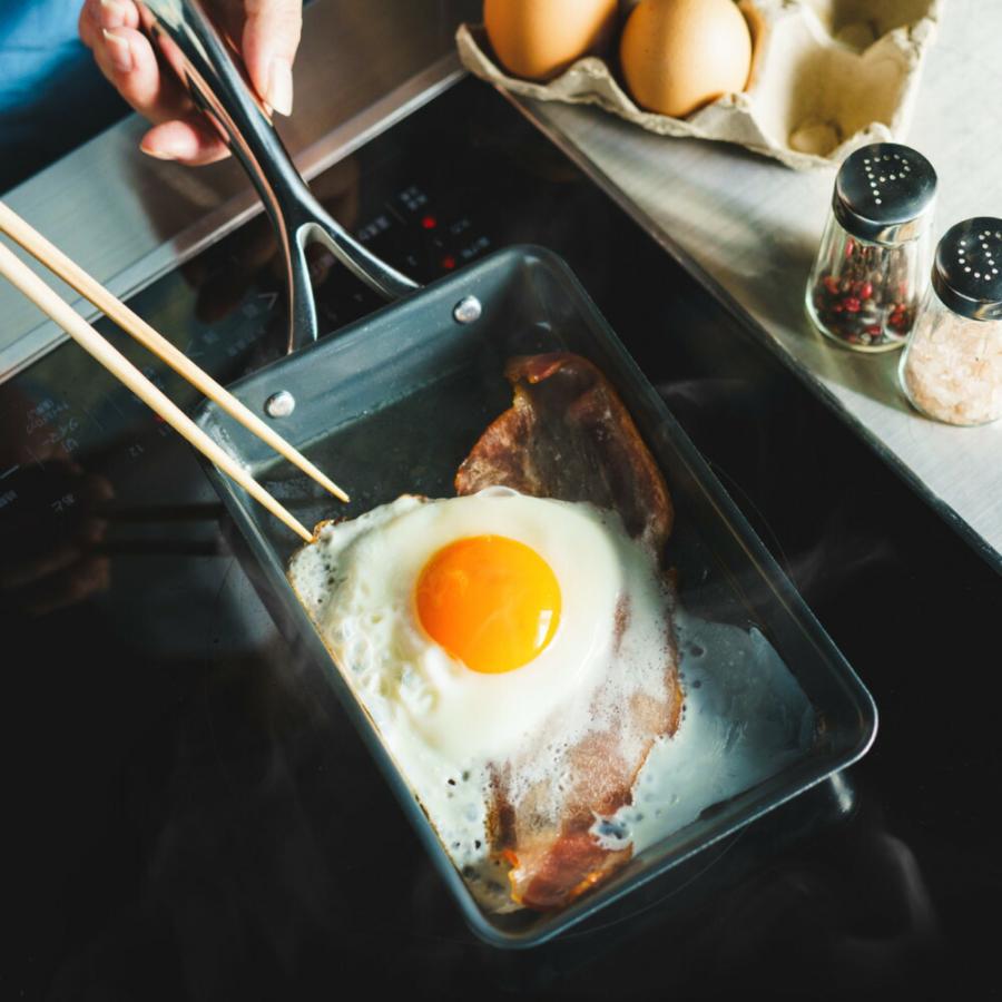 送料無料 窒化加工 鉄エッグパン SDY-001 / IH対応 ガス火対応 卵焼き