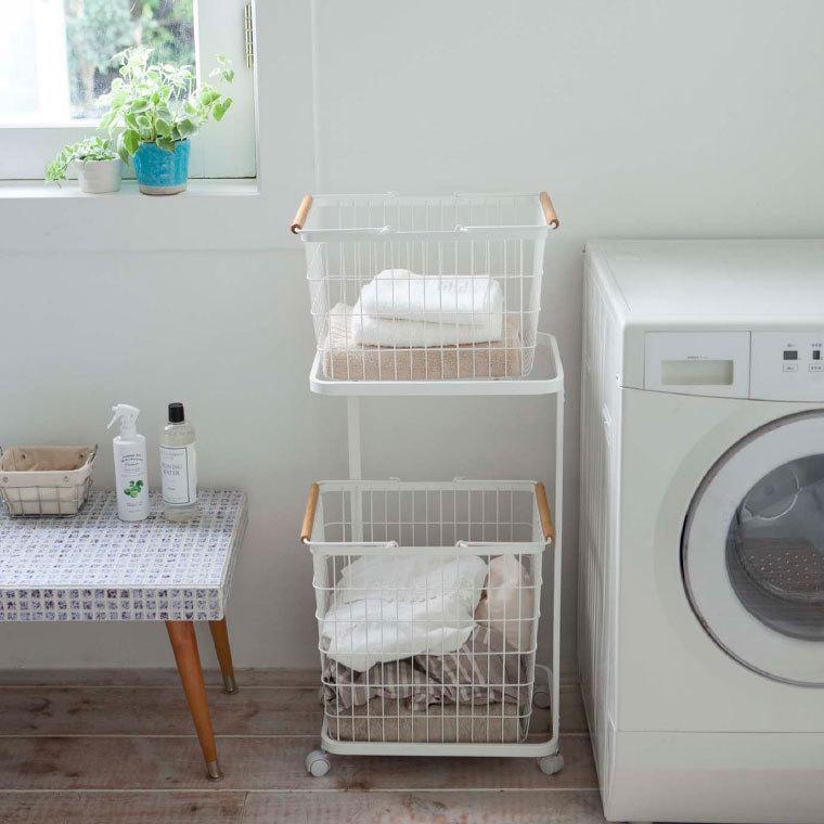 山崎実業 tosca ランドリーワゴン＋バスケット トスカ 洗濯 公式