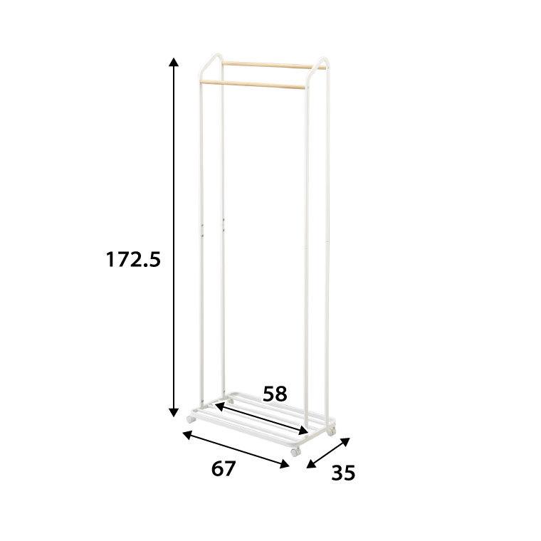 tower 山崎実業 ハンガーラック キャスター付き タワー 収納 公式