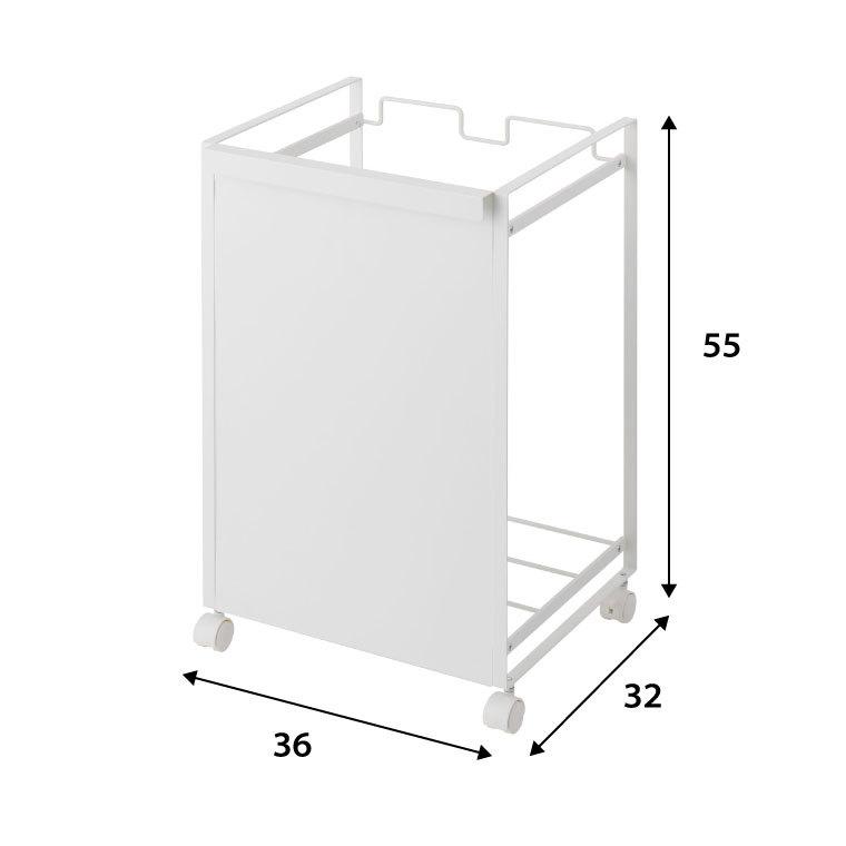 tower 山崎実業 公式 目隠し分別ダストワゴン ２分別 タワー ホワイト ブラック 4330 4331 送料無料 / ゴミ箱 ゴミ箱ホルダー レジ袋 タワーシリーズ｜patie｜08