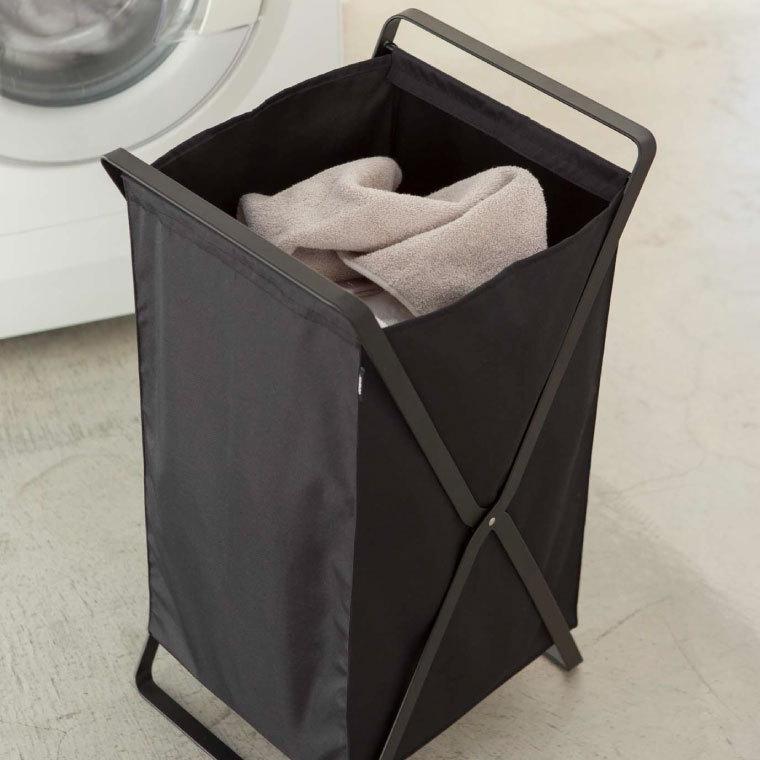 3*c様 山崎実業 ランドリーワゴン+バスケット タワー セット ブラック 3*c様 山崎実業 ランドリーワゴン+バスケット タワー セット ブラック