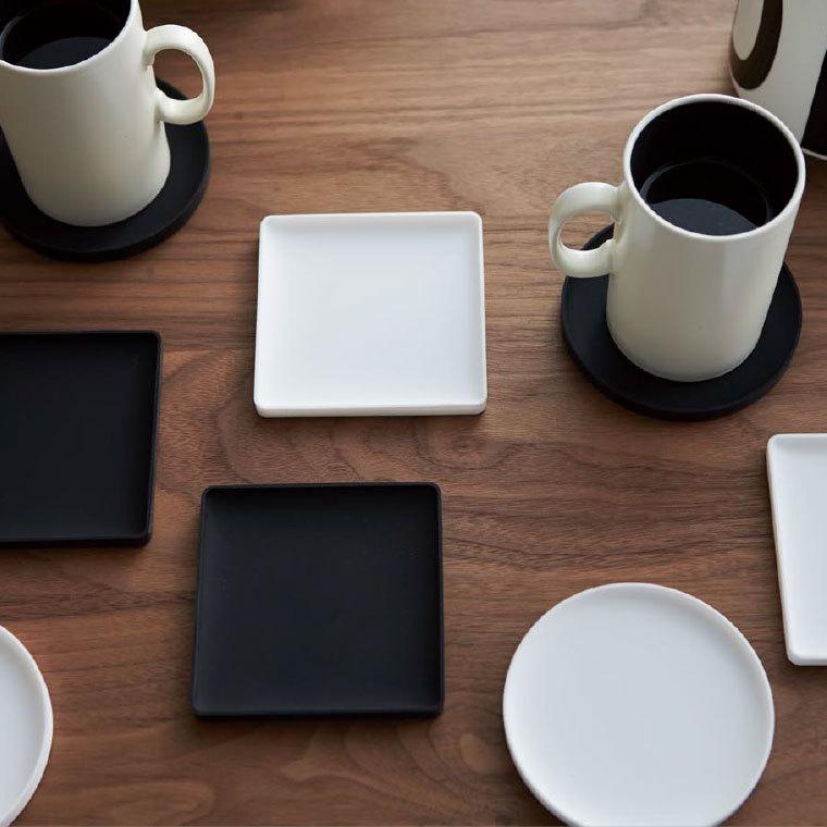 tower 山崎実業 立体コースター 角型 タワー 公式 ホワイト/ブラック