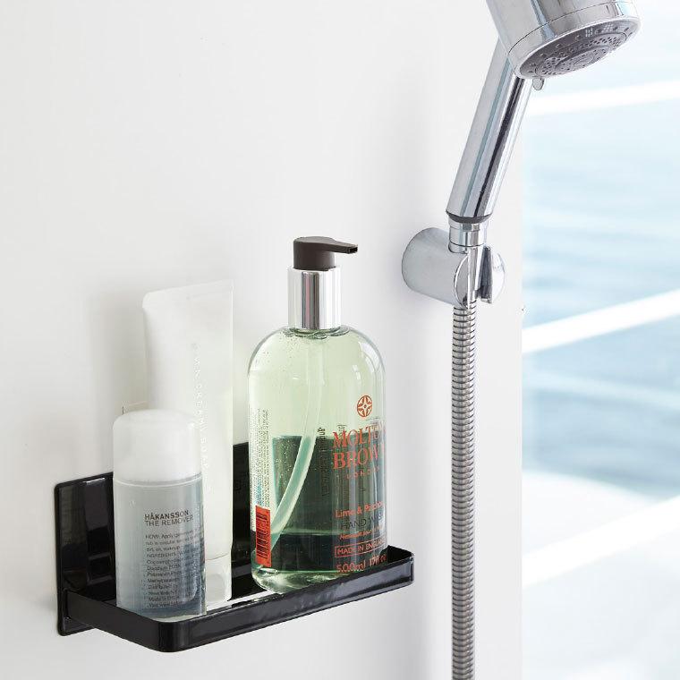 tower 山崎実業 マグネットバスルームラック タワー キッチン 公式 ホワイト/ブラック 送料無料 バスラック 棚 磁石 壁掛け バスルーム収納 | tower | 04