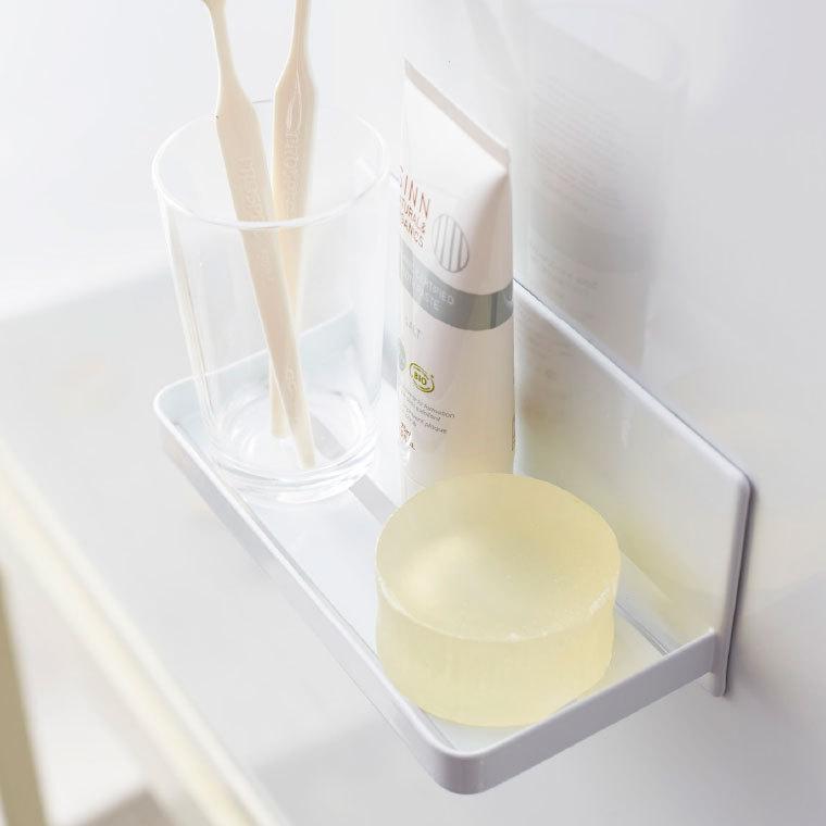 tower 山崎実業 マグネットバスルームラック タワー キッチン 公式 ホワイト/ブラック 送料無料 バスラック 棚 磁石 壁掛け バスルーム収納 | tower | 06