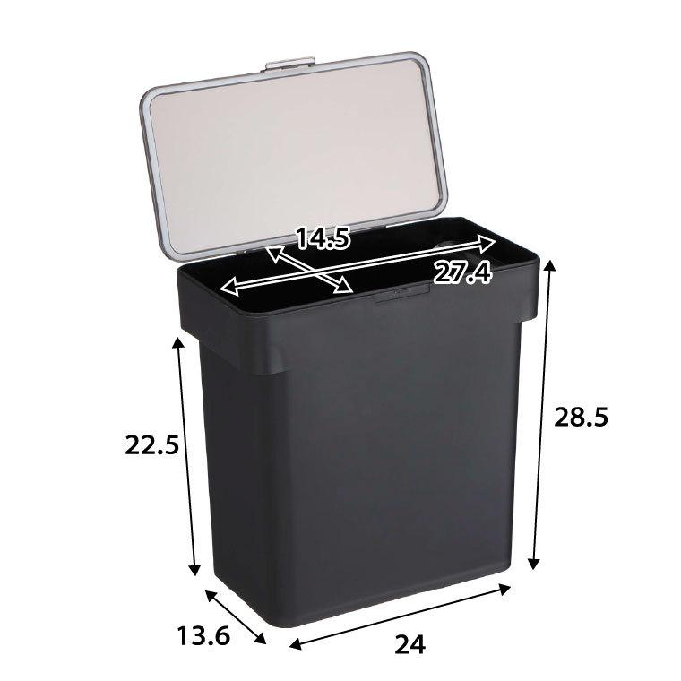 tower 山崎実業 密閉 袋ごと米びつ ５ｋｇ 計量カップ付 タワー キッチン 公式 ホワイト/ブラック 米櫃 こめびつ シンク下 ライスストッカー 送料無料 | tower | 06