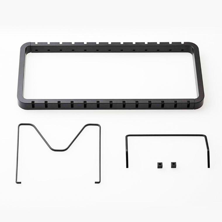 tower 山崎実業 シンク下 伸縮鍋蓋＆フライパンスタンド タワー キッチン 公式 ホワイト/ブラック フライパン収納 鍋フタ シンク下収納 送料無料 | tower | 03