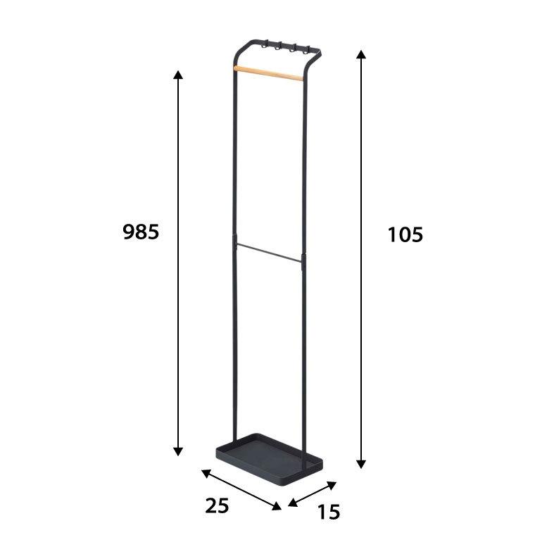 tower 山崎実業 引っ掛けアンブレラスタンド タワー 傘立て 公式 ホワイト/ブラックスリム 玄関収納 折り畳み傘収納 フック付き 送料無料 | tower | 08