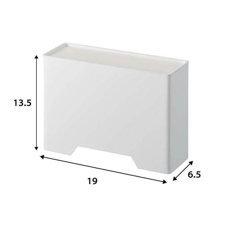 tower 山崎実業 マグネットマスクホルダー タワー 収納 公式 ホワイト/ブラック 送料無料 マスクケース 玄関 マスク入れ 使い捨てマスク収納 | tower | 08