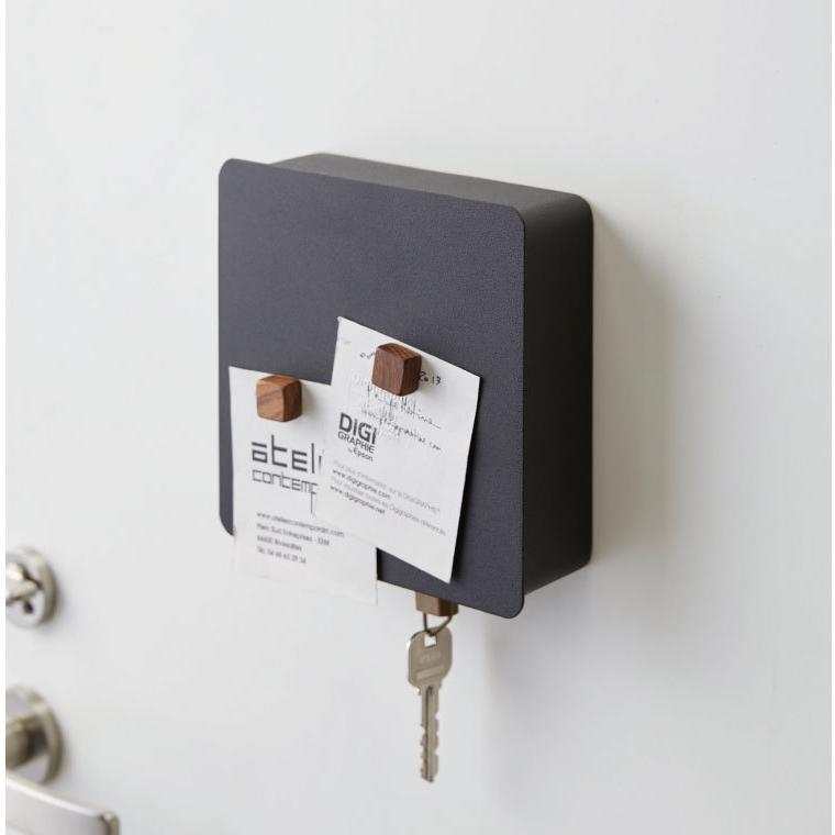 tower 山崎実業 マグネットキーフック２段 タワー 文具 公式 ホワイト/ブラック 送料無料 鍵 カギ 玄関収納 玄関扉 キーフック | tower | 02