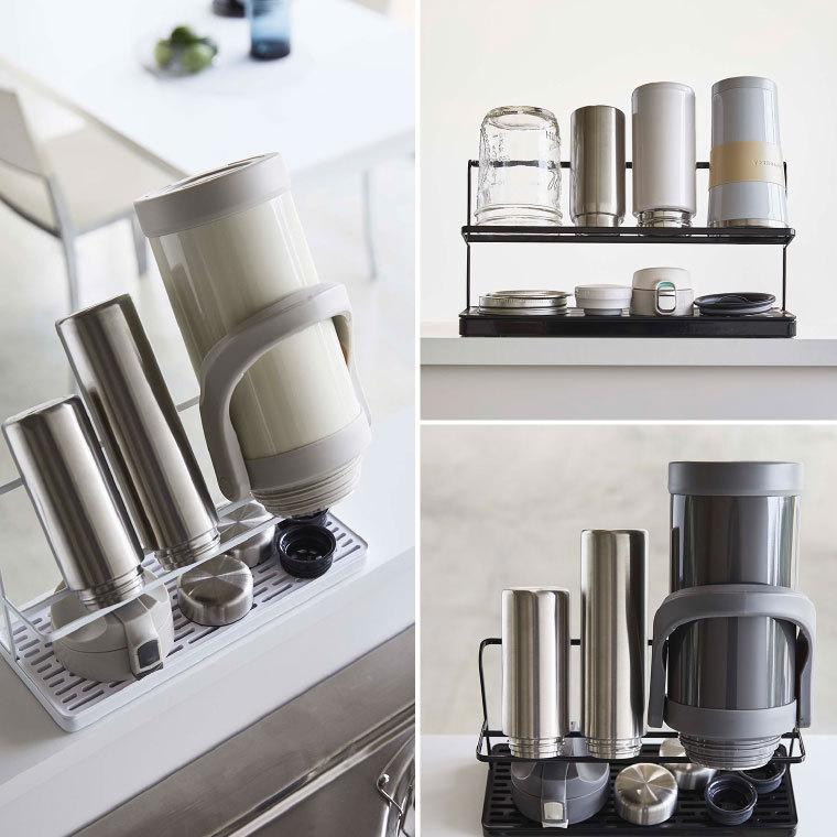 tower 山崎実業 ワイドジャグボトルスタンド タワー キッチン 公式 ホワイト/ブラック 5409 5410 水切りかご 水切りラック 送料無料 | tower | 15