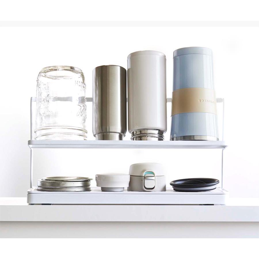 tower 山崎実業 ワイドジャグボトルスタンド タワー キッチン 公式 ホワイト/ブラック 5409 5410 水切りかご 水切りラック 送料無料 | tower | 05