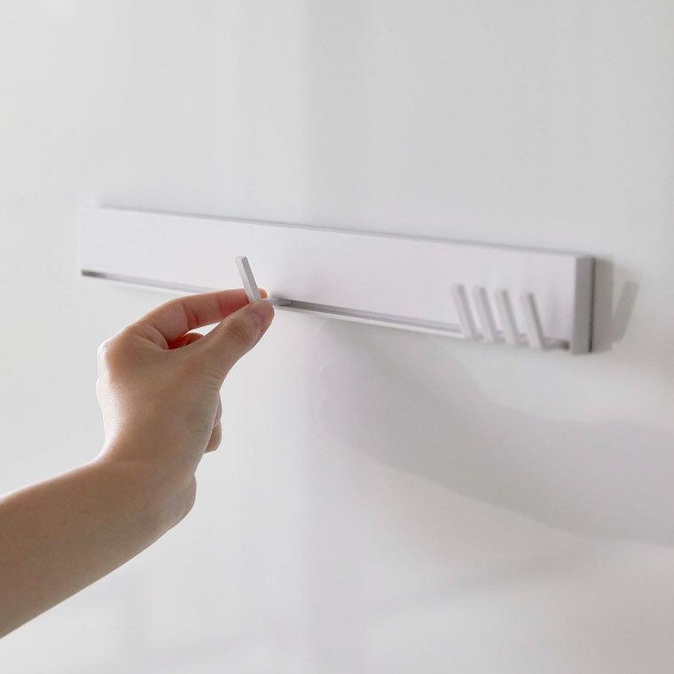 tower 山崎実業 マグネット可動式キッチンツールフック タワー キッチン 公式 ホワイト/ブラック 5022 5023 キッチン収納 磁石 | tower | 03