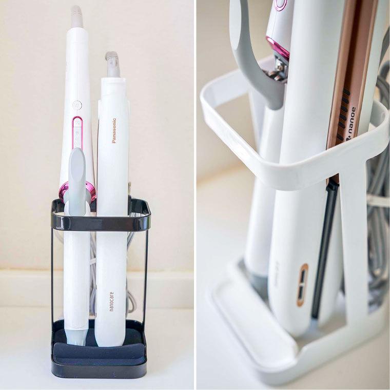 tower 山崎実業 耐熱トレー付き ヘアーアイロンスタンド タワー お風呂