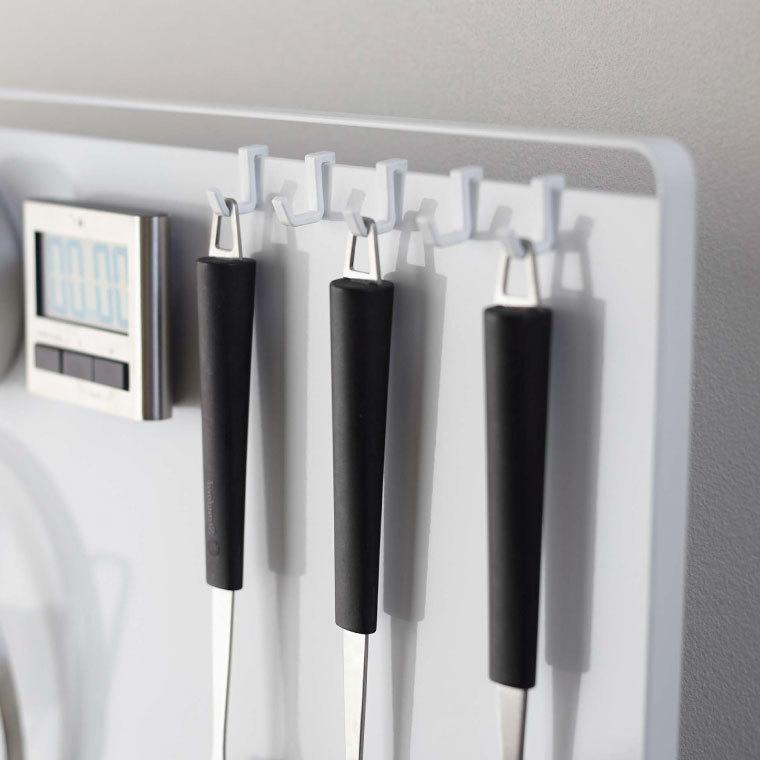 tower 山崎実業 キッチン自立式スチールパネル 縦型 タワー キッチン 公式 ホワイト/ブラック 5124 5125 送料無料 キッチン収納 マグネット | tower | 03