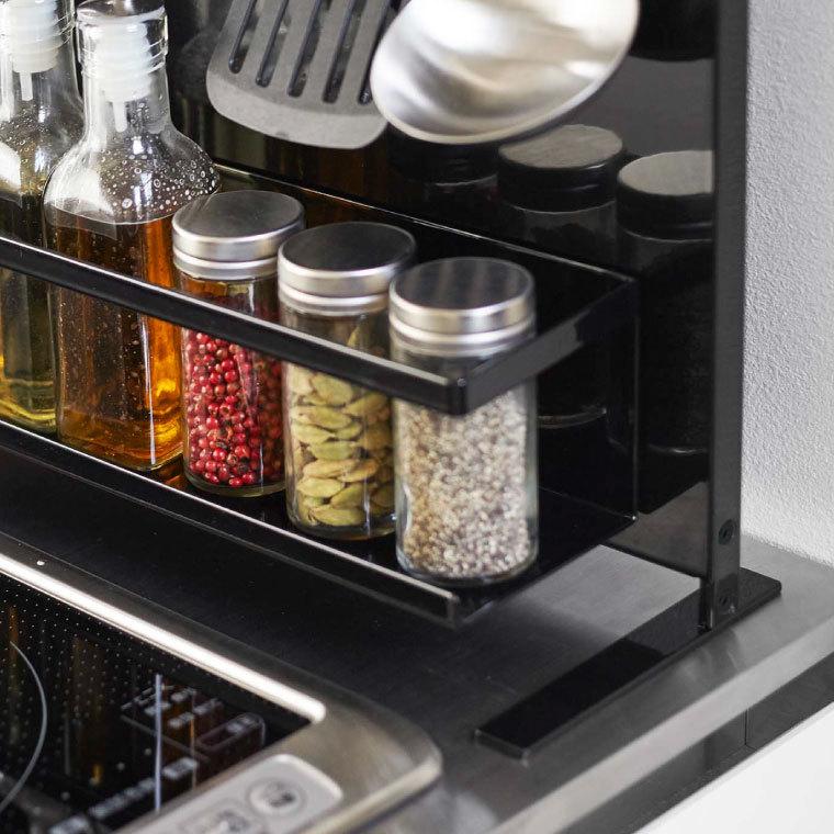 tower 山崎実業 キッチン自立式スチールパネル 縦型 タワー キッチン 公式 ホワイト/ブラック 5124 5125 送料無料 キッチン収納 マグネット | tower | 04