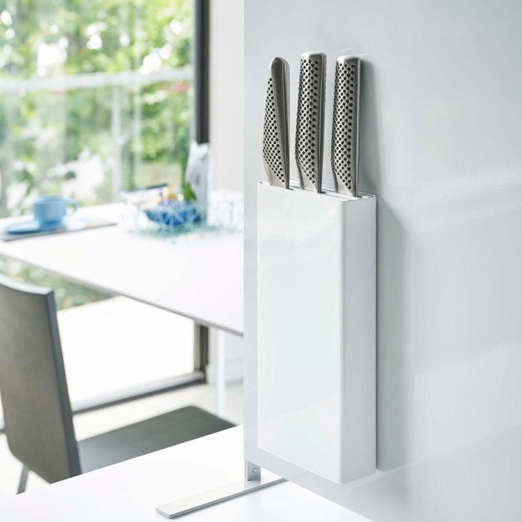 tower 山崎実業 マグネット包丁スタンド タワー キッチン 公式 ホワイト/ブラック 5148 5149 送料無料 包丁 スタンド 収納 壁 包丁スタンド ほうちょう | tower | 03