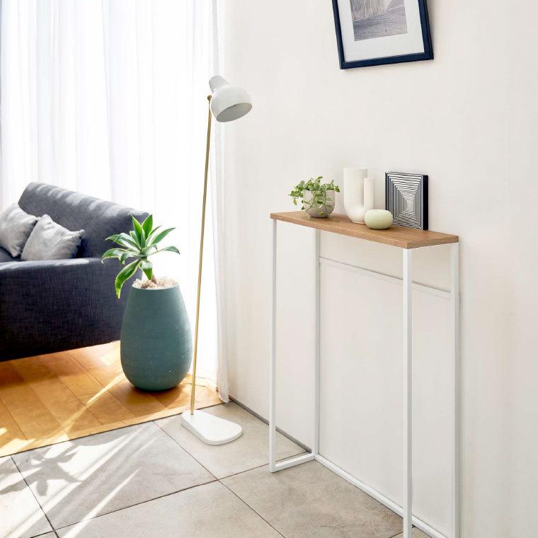 tower 山崎実業 コンソールテーブル タワー インテリア 公式 ホワイト/ブラック 5164 5165 送料無料 ハイスタンド 棚 壁 コンソール サイドテーブル | tower | 06