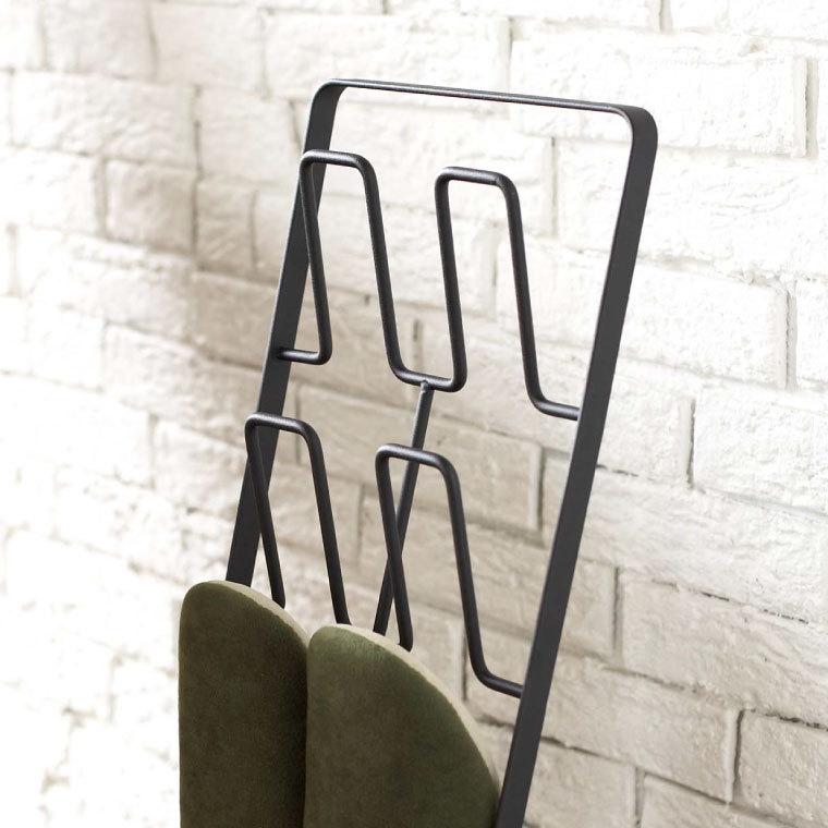 山崎実業 スリッパラック アーバン インテリア 公式 ホワイト/ブラック