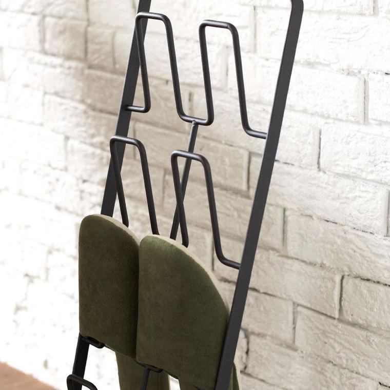 山崎実業 スリッパラック アーバン インテリア 公式 ホワイト/ブラック