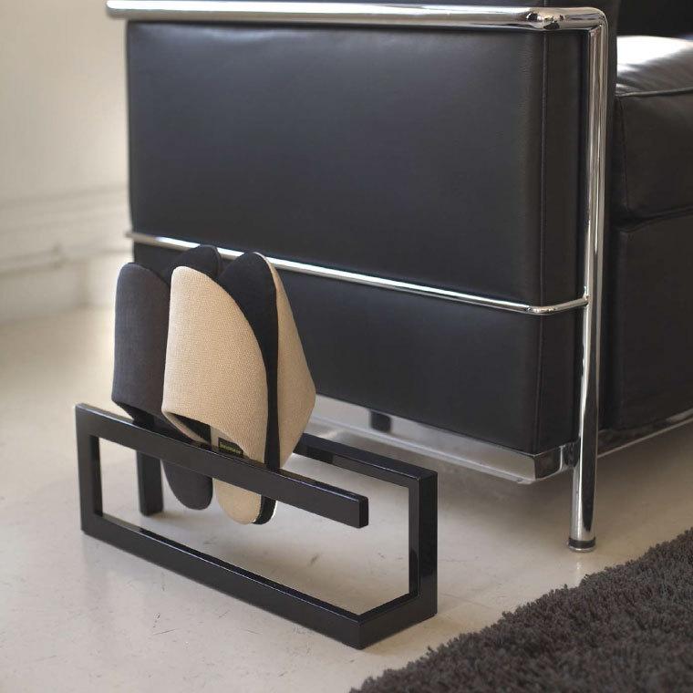 スリッパラック ホワイトとブラック スリッパラック 6足 ホワイト ブラック 玄関 廊下 リビング