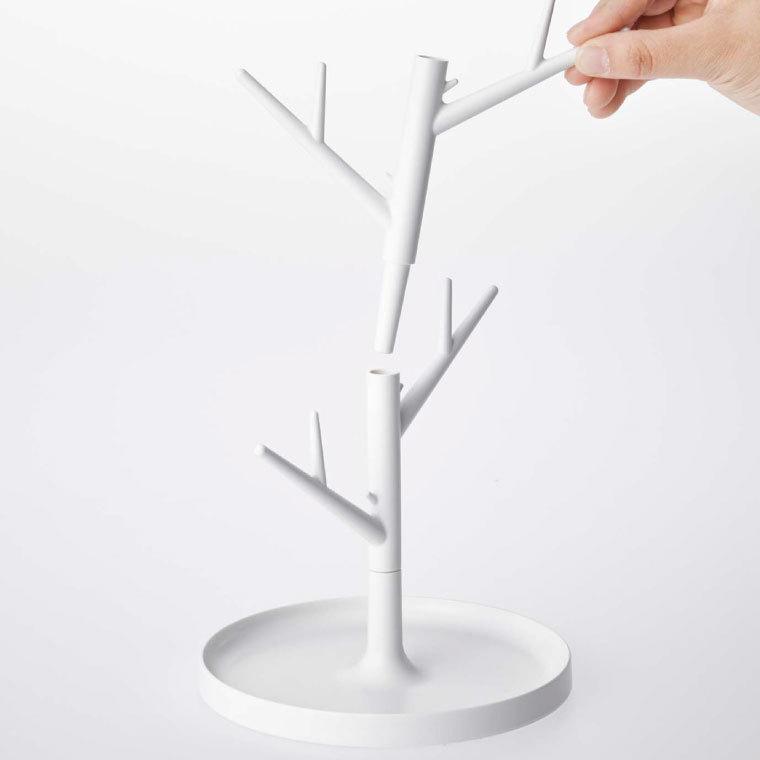 山崎実業 グラススタンド ブランチ 公式 ホワイト 送料無料 7988