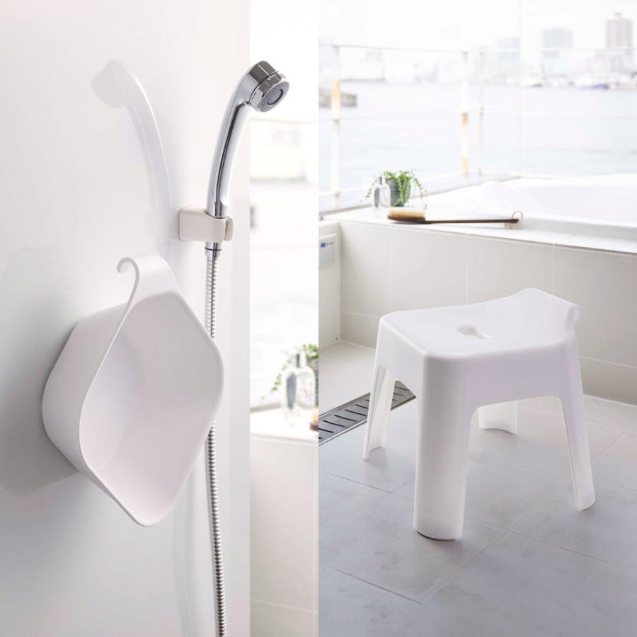 tower 山崎実業 風呂椅子＆風呂桶 セット 引っ掛け風呂イス+マグネット＆引っ掛け湯おけ タワー お風呂 公式 5383 5384 5378 5379 送料無料 | 山崎実業 | 01