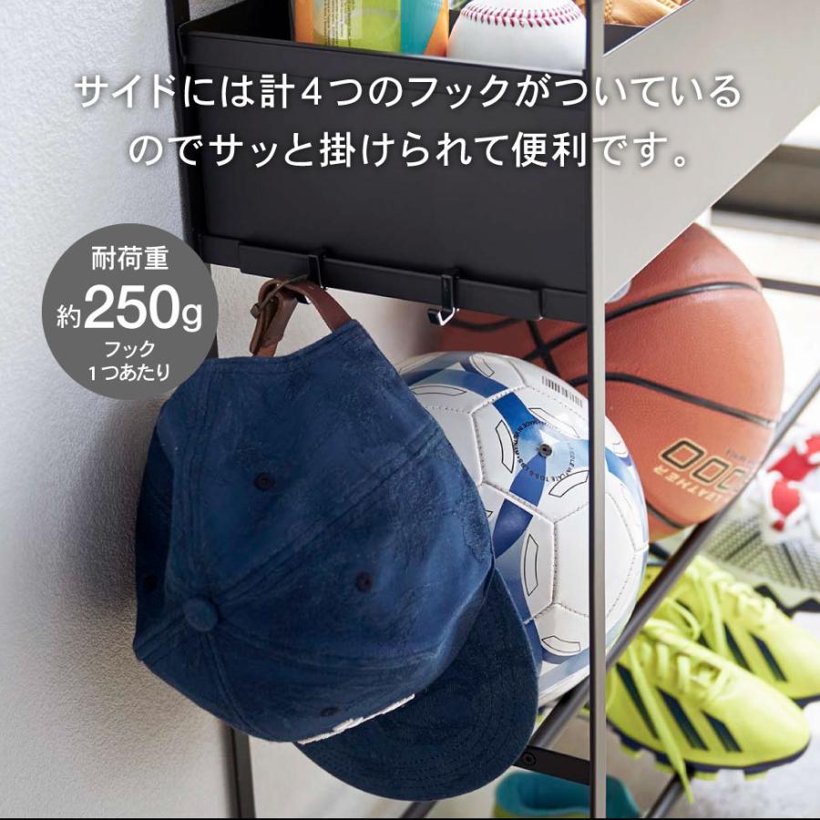 山崎実業 tower キャスター付き 玄関収納ラック タワー 新品 ブラック tower ｜ キャスター付き 玄関収納ラック タワー ｜ 山崎実業