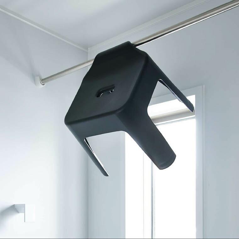 tower 山崎実業 引っ掛け風呂イス タワー お風呂 公式 SH30 ホワイト/ブラック 5526 5527 送料無料 / 風呂イス バスチェア 風呂いす 風呂椅子 収納 | tower | 04