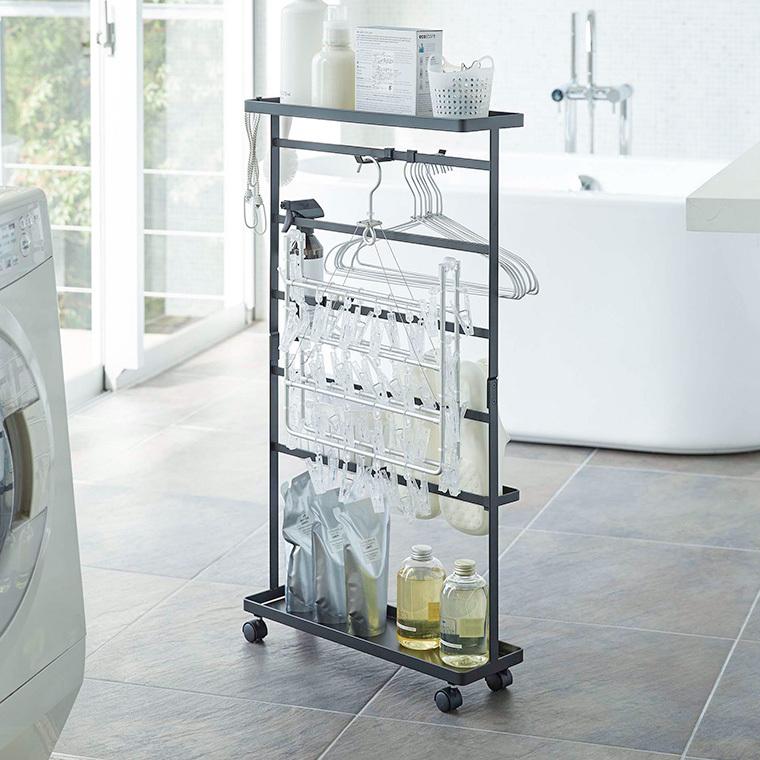 tower 山崎実業 洗濯用品収納ワゴン タワー 洗濯 公式 ホワイト