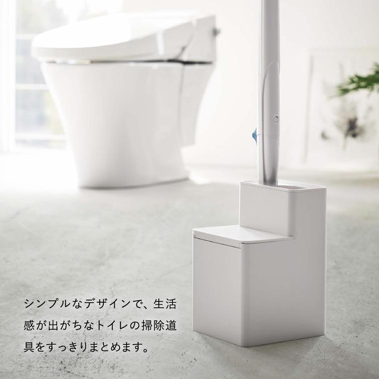 tower 山崎実業 替えブラシ収納付き流せるトイレブラシスタンド タワー トイレ 公式 ホワイト/ブラック 5722 5723 / 送料無料 | tower | 08