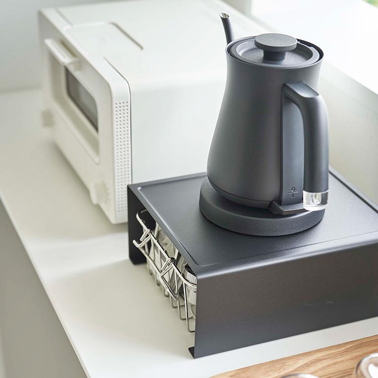 tower 山崎実業 キッチン家電下ラック タワー キッチン 公式 ホワイト