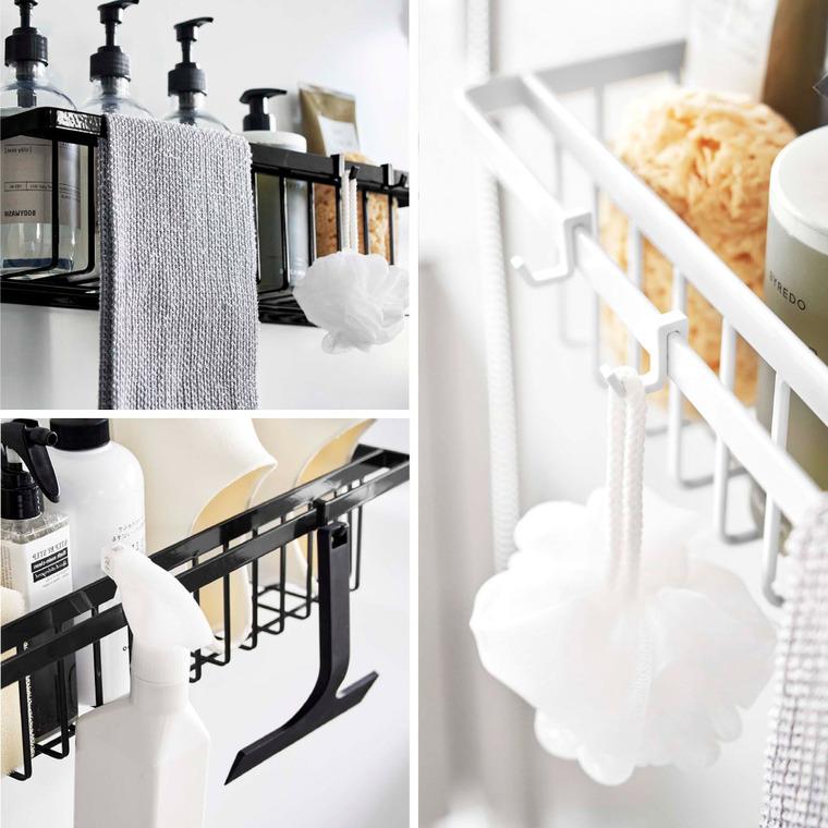 tower 山崎実業 マグネットバスルームバスケット タワー お風呂 公式 ワイド ホワイト/ブラック 3769 3770 送料無料 / 浴室収納 お風呂 | tower | 05