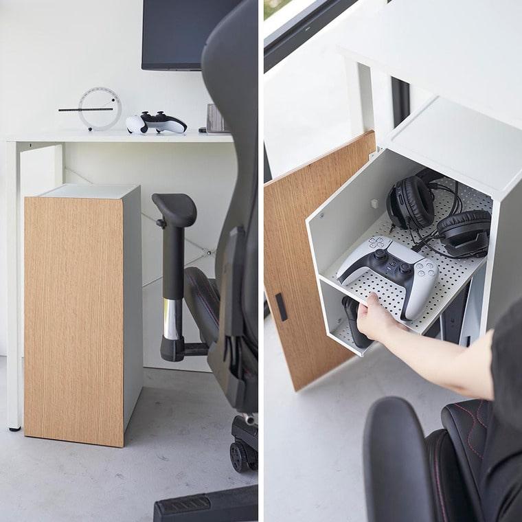 【専用】山崎実業tower ゲーム機収納ラック タワー ホワイト　初期不良あり