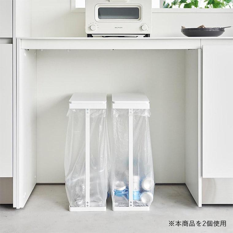 tower 山崎実業 スリム蓋付き分別ゴミ袋ホルダー タワー ゴミ箱 公式