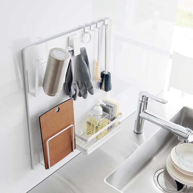 tower 山崎実業 フィルムフックスチールパネル タワー キッチン 公式 1514 1515 ホワイト ブラック 送料無料 / キッチンツール 収納 | tower | 12