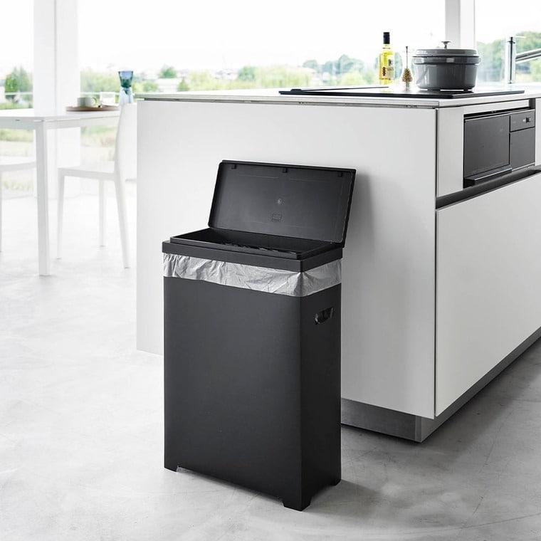 tower 山崎実業 スリム蓋付きゴミ箱 タワー 横開きタイプ 公式 1524