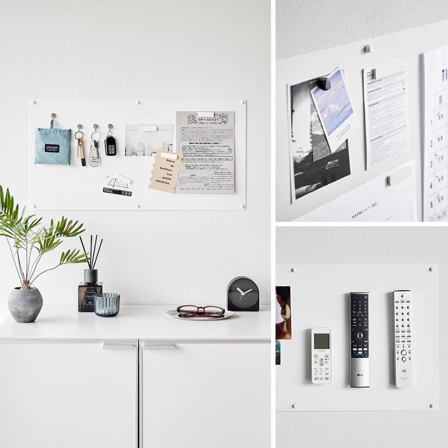 tower 山崎実業 ウォールプリントスチールパネル タワー L 石こうボード壁対応 公式 10155 10156 ホワイト ブラック 送料無料 / マグネットボード | tower | 14