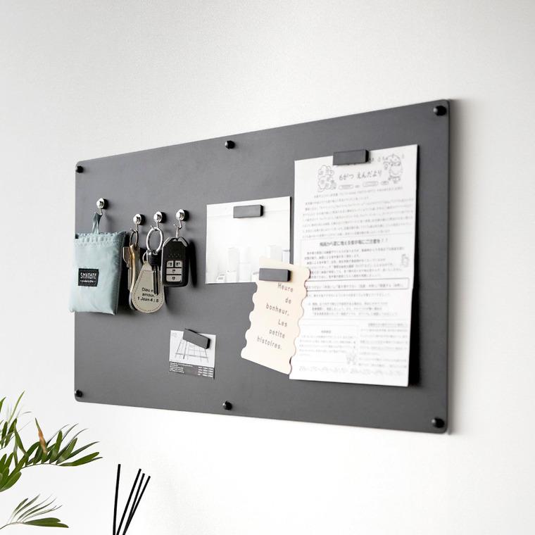 tower 山崎実業 ウォールプリントスチールパネル タワー L 石こうボード壁対応 公式 10155 10156 ホワイト ブラック 送料無料 / マグネットボード | tower | 03