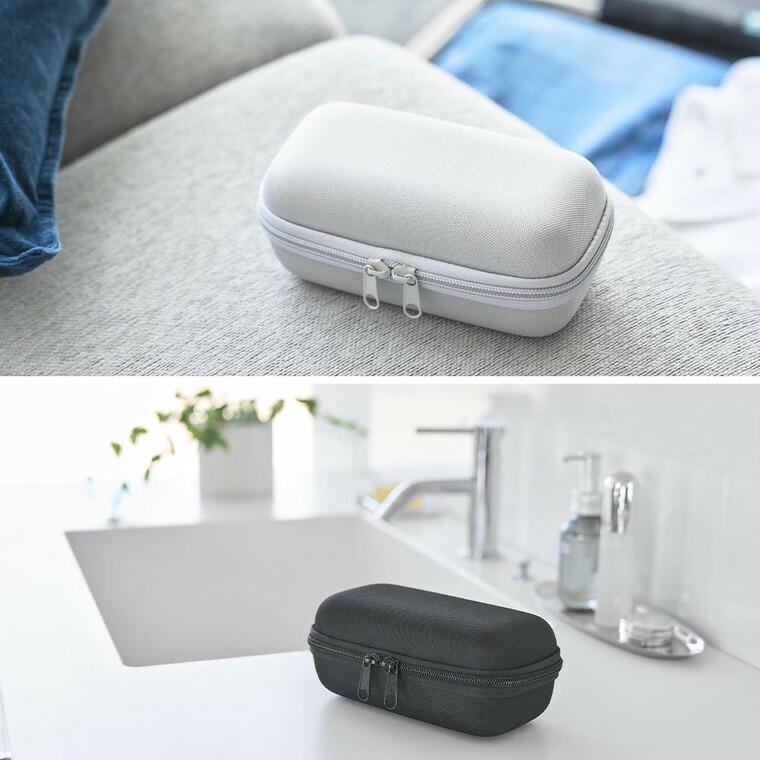 山崎実業 tower メガネとコンタクトレンズ用品が収納できるメガネケース タワー 公式 10438 10439 ライトグレー ブラック 送料無料 | tower | 10