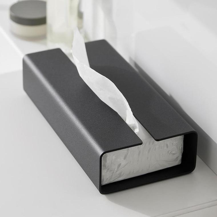 山崎実業 tower 入れ替え簡単ソフトパックティッシュケース タワー 公式 10450 10451 ホワイト ブラック 送料無料 / ティッシュカバー | tower | 09
