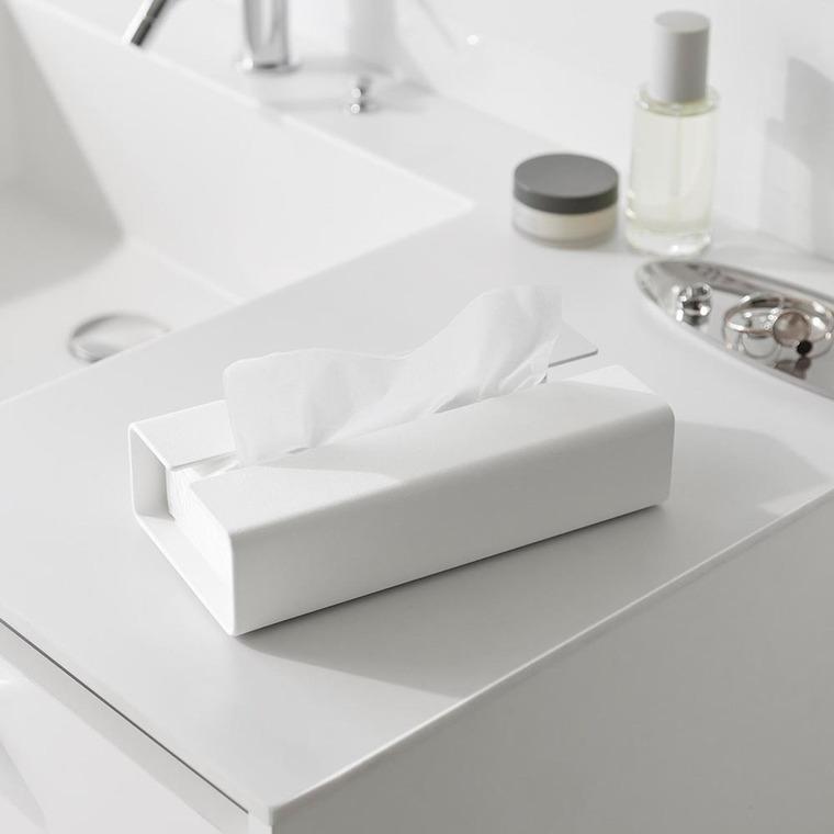 山崎実業 tower 入れ替え簡単ソフトパックティッシュケース タワー 公式 10450 10451 ホワイト ブラック 送料無料 / ティッシュカバー | tower | 10